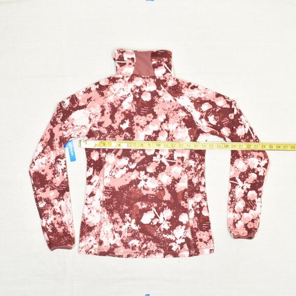 NEW Columbia Women's Pullover Polyester Red Size XS Arctic Air Printed Half - Picture 4 of 8